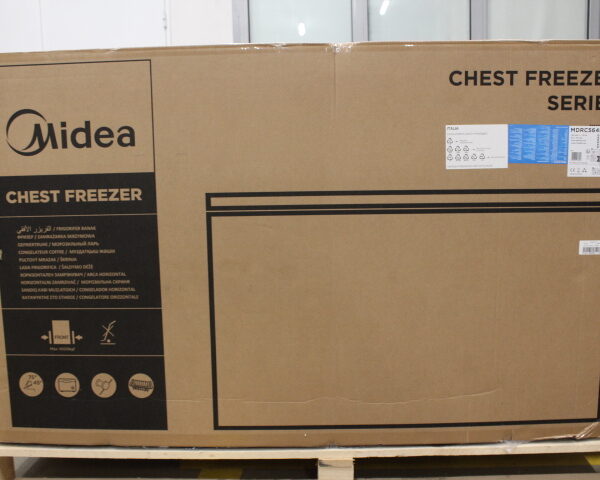 SALE OUT. Midea Freezer | MDRC564FEE01 | Energy efficiency class E | Chest | Free standing | Height 82.5 cm | Total net capacity 418 L | White | DAMAGED PACKAGING, BENT CORNER, BENT COVER