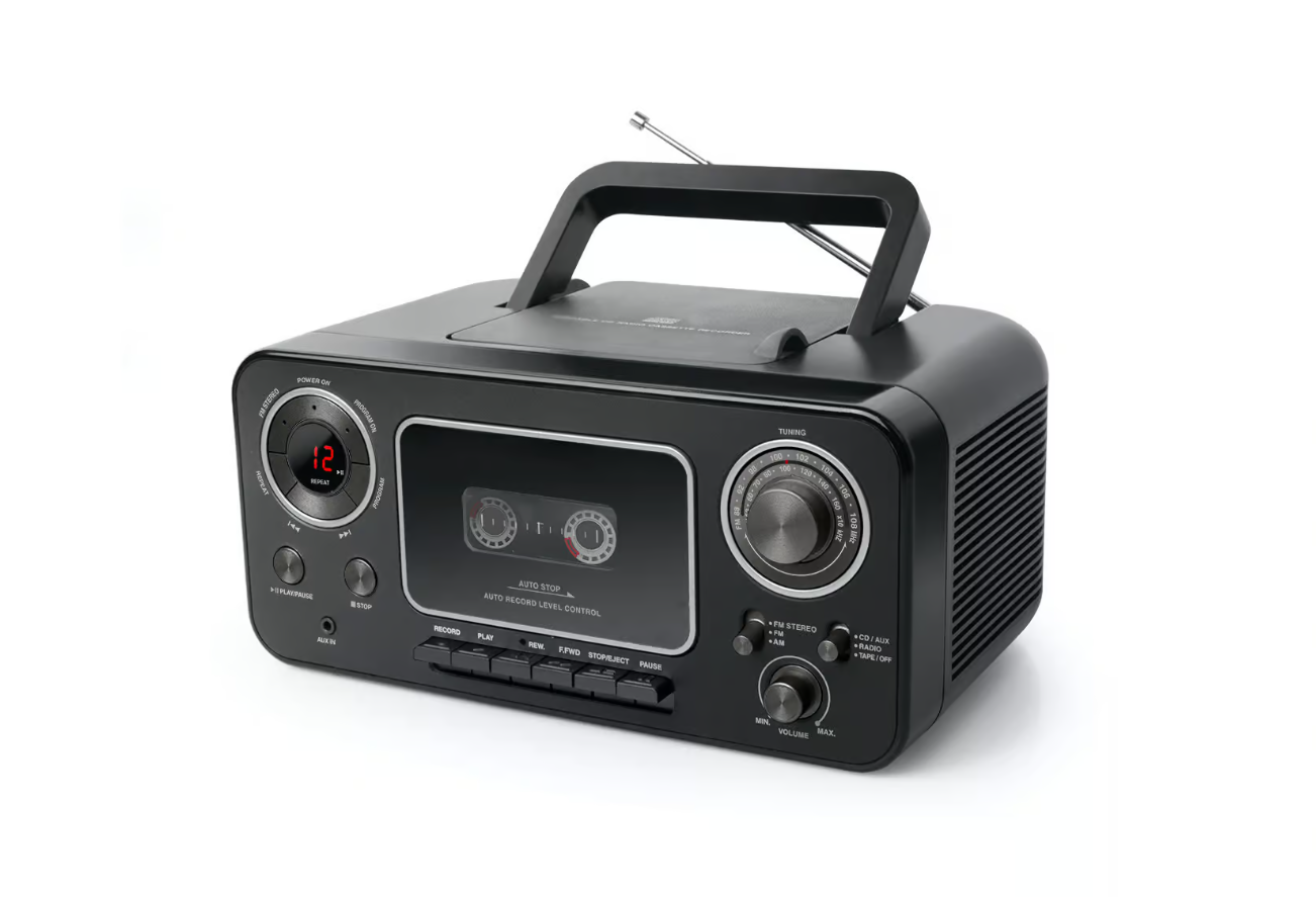 Muse | Stereo Radio CD Cassette Recorder | M-182RDC | Black | AUX in | Cassette deck | CD player | FM radio
