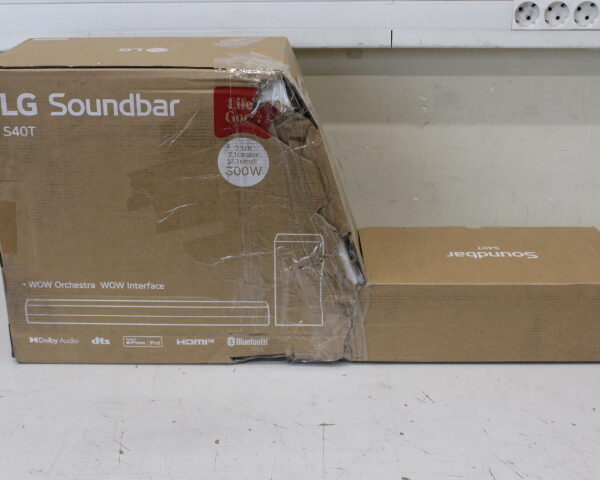 SALE OUT. LG Soundbar S40T  for TV 2.1 ch. with Bluetooth | LG Soundbar 2.1 Channel Sound System | S40T | 27 " | IPS | FHD | 16:9 | 60 Hz | 14 ms | 1920 x 1080 | 250 cd/m² | HDMI ports quantity 2 | Black | Warranty 24 month(s) | DAMAGED PACKAGING | Bluetooth
