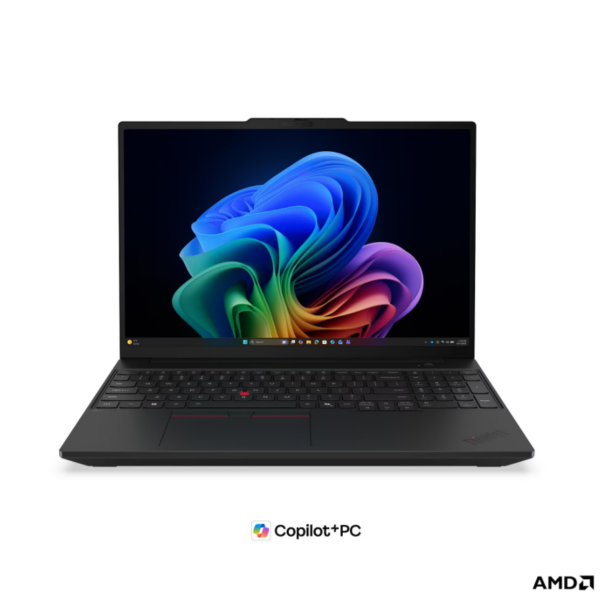 Lenovo ThinkPad T16 G5 AMD | Black | 16 " | IPS | WUXGA | 1920 x 1200 pixels | Anti-glare | AMD Ryzen AI 5 PRO | 440 | 16 GB | SODIMM DDR5 | Solid-state drive capacity 512 GB | AMD Radeon 840M Graphics | Windows 11 Pro | 802.11be | Bluetooth version 5.4 | LTE Upgradable | Keyboard language English | Keyboard backlit | Warranty 36 month(s) | Battery warranty 12 month(s)