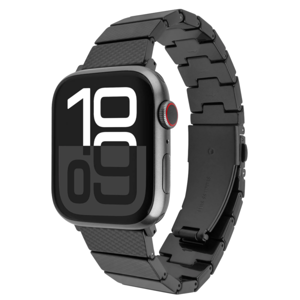 Fixed | Resin Strap pro for Apple Watch 38/40/41mm | Carbon Black | Epoxy Resin