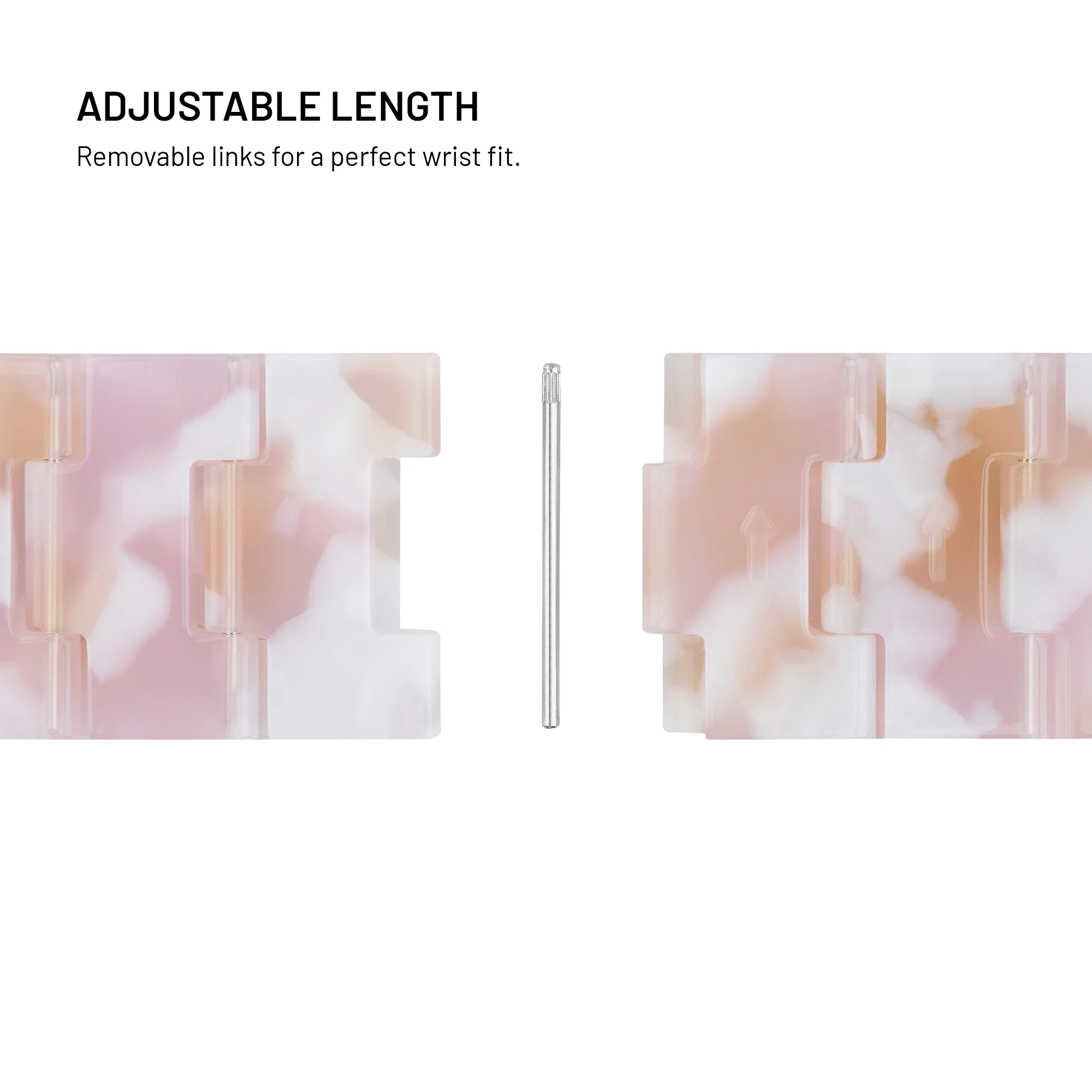 Fixed | Resin Strap for Apple Watch 38/40/41mm | Candy Pink | Epoxy Resin - Image 5