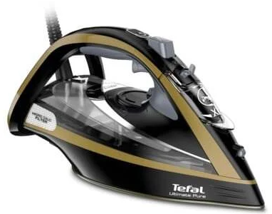 TEFAL | FV9865E0 Ultimate Pure | Steam Iron | 3000 W | Water tank capacity 350 ml | Continuous steam 60 g/min | Steam boost performance 250 g/min | Gold/Black