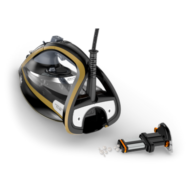 TEFAL | FV9865E0 Ultimate Pure | Steam Iron | 3000 W | Water tank capacity 350 ml | Continuous steam 60 g/min | Steam boost performance 250 g/min | Gold/Black - Image 7