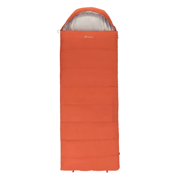 Outwell Campion Lux Orange | Sleeping Bag | 225 x 85 cm | -16 to 5 °C | Left Zipper