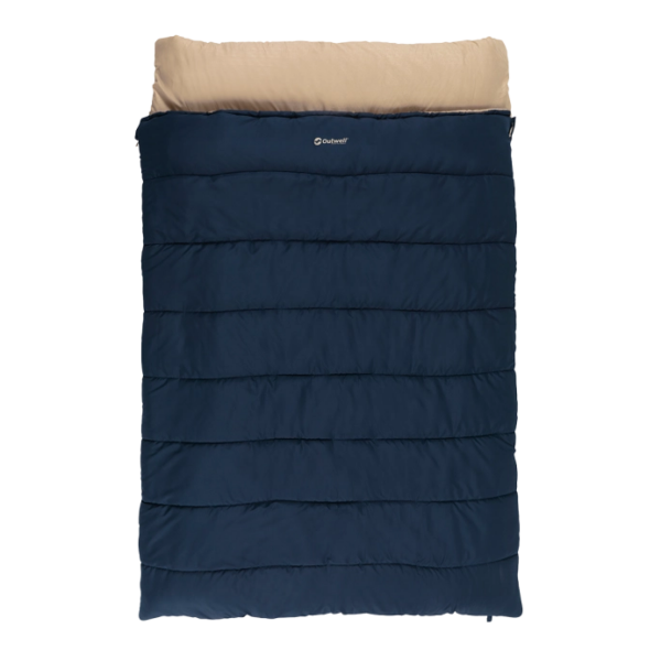 Outwell Contour Lux Deep Blue | Sleeping Bag | 220 x 145 cm | -22 to 12 °C | Both Side Zipper