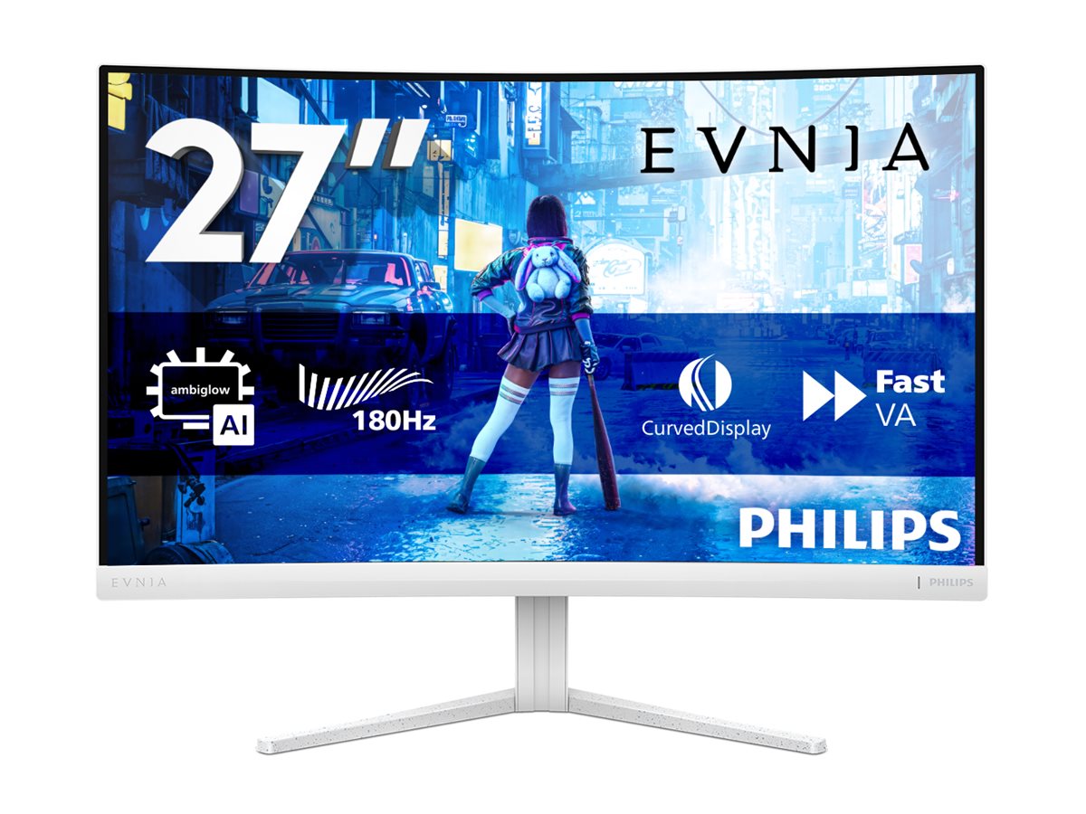Philips | 27M2C5201L/00 | 27 " | VA | 16:9 | 180 Hz | 1 ms | 1920 x 1080 pixels | 300 cd/m² | HDMI ports quantity 2 | White - Image 9