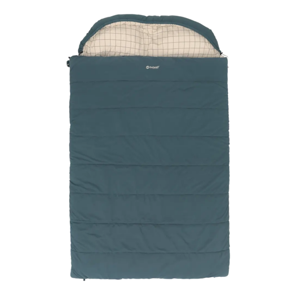 Outwell Camper Lux Double Blue | Sleeping Bag | 235 x 150 cm | -16 to 5 °C | Both Side Zipper