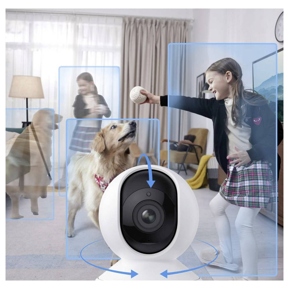 Reolink 4K Dual-Band Wi-Fi 6 Indoor Camera with Auto Tracking | E Series E340 | PTZ | 8 MP | 2.8-8mm/F1.6 | Micro SD, Max. 512GB - Image 3