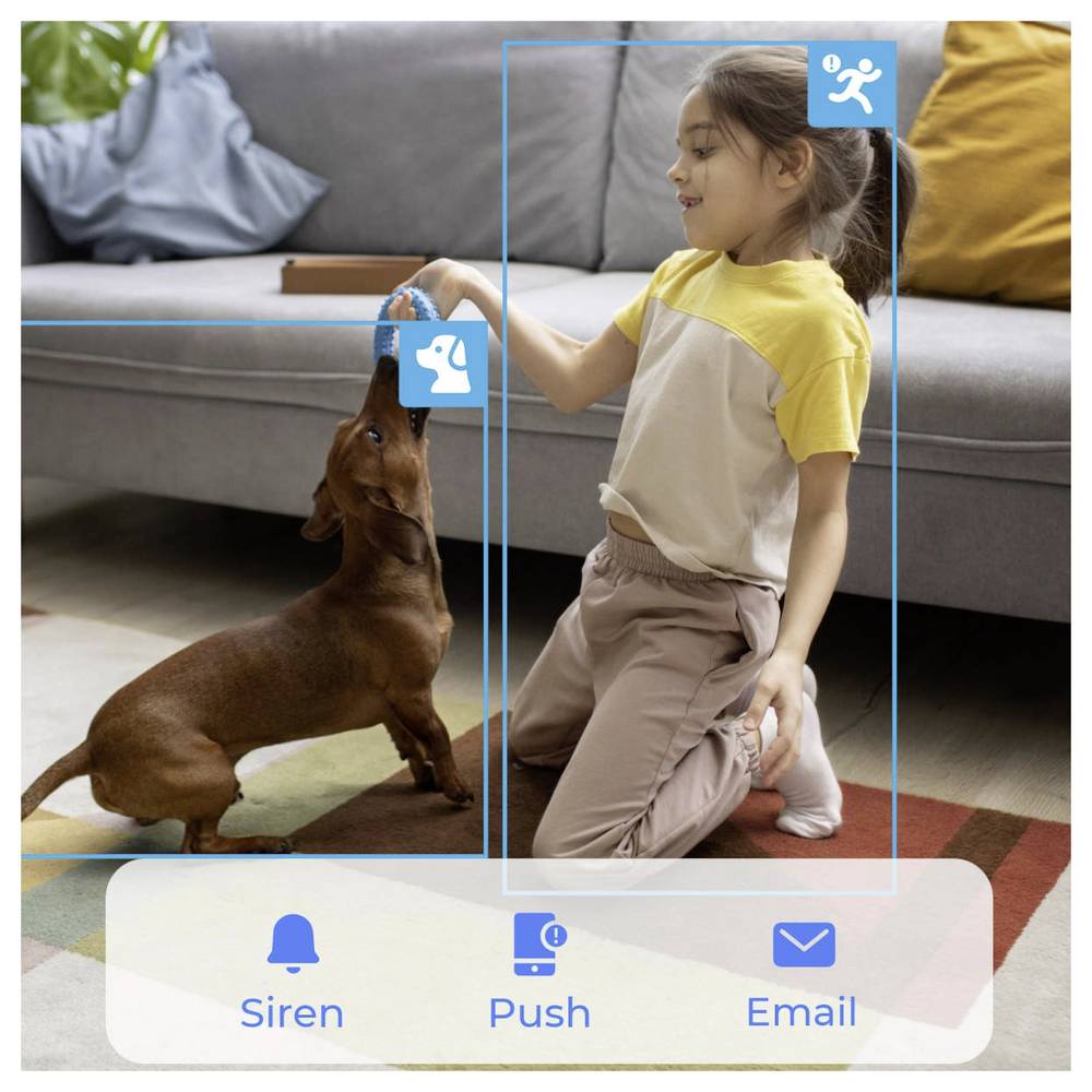 Reolink 4K Dual-Band Wi-Fi 6 Indoor Camera with Auto Tracking | E Series E340 | PTZ | 8 MP | 2.8-8mm/F1.6 | Micro SD, Max. 512GB - Image 7