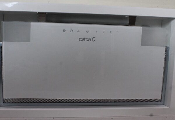 SALE OUT. CATA | Hood | GC DUAL A 45 XGWH | Canopy | Energy efficiency class A | Width 45 cm | 820 m³/h | Touch control | LED | White glass | DENT ON FRAME CORNER, MISSING 1UNIT COOKER HOOD BRACKET