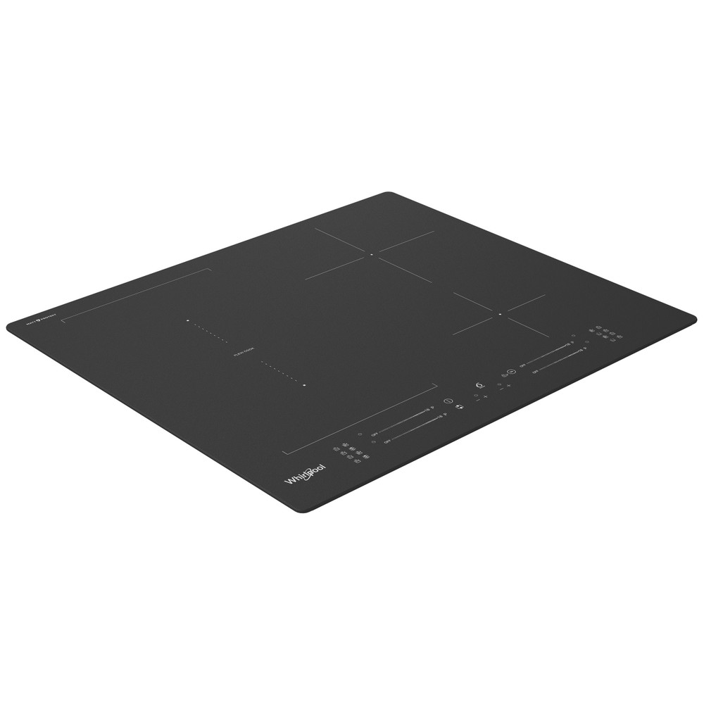 Whirlpool WF S7560NE BM | Hob | Induction | Number of burners/cooking zones 4 | Electronic | Black | Timer - Image 3