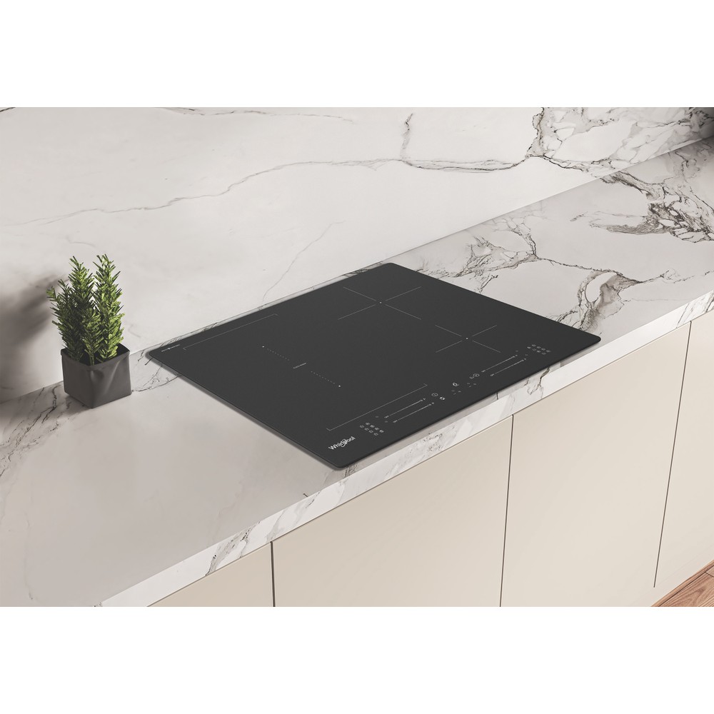 Whirlpool WF S7560NE BM | Hob | Induction | Number of burners/cooking zones 4 | Electronic | Black | Timer - Image 5