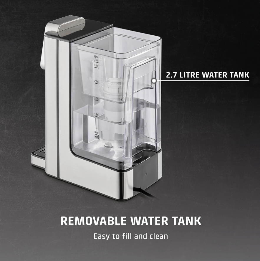 Caso HW 666 Inox | Turbo Hot Water Dispenser | Electric | 2200-2600 W | 2.7 L | Plastic/Stainless Steel | Stainless steel/Black - Image 7