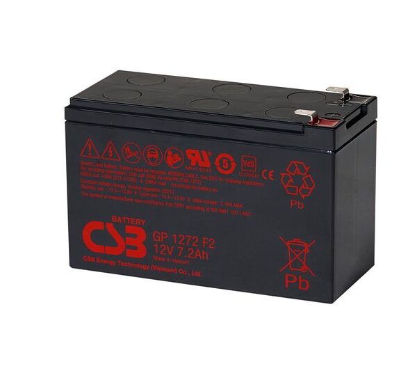 PCM | Battery 12V 7.2Ah F2 Pb CSB | CSB-GP1272