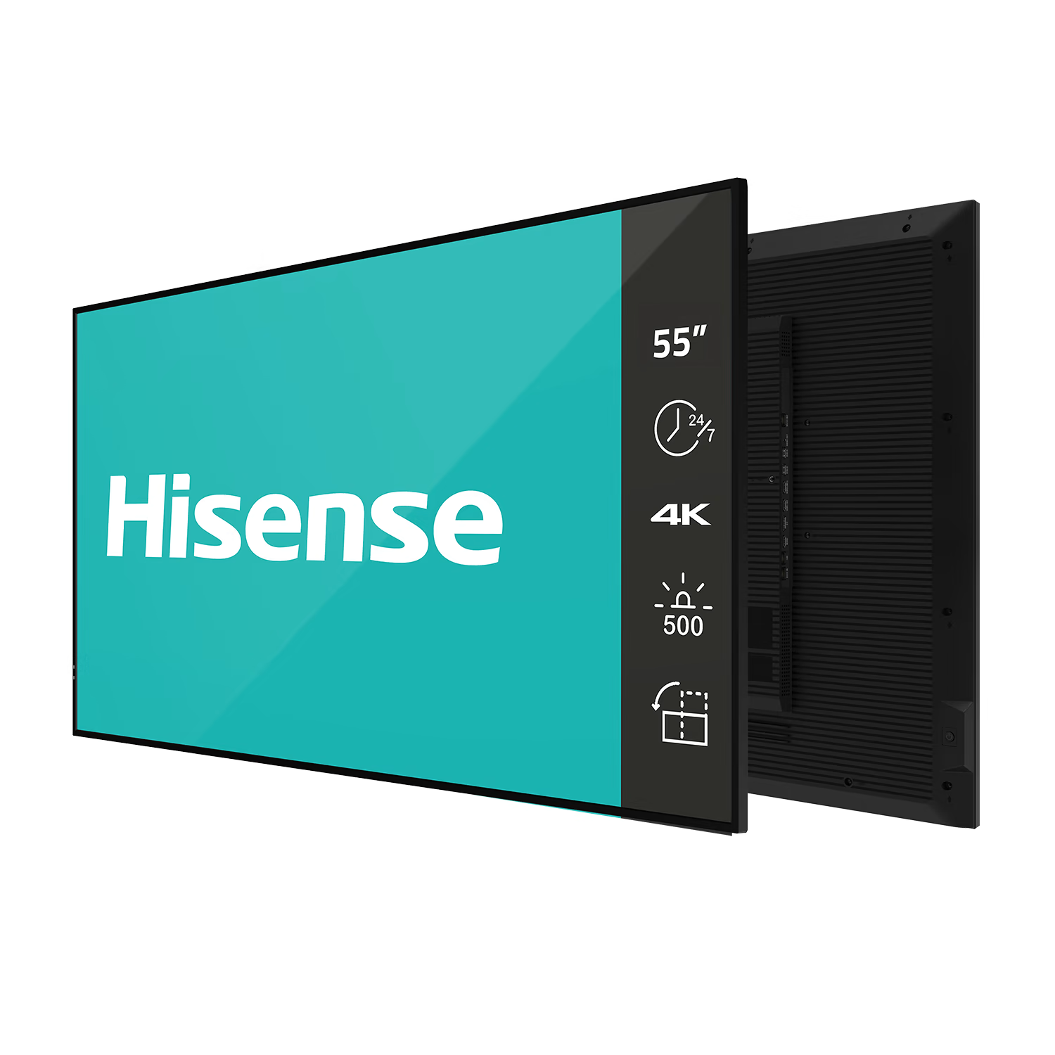 Hisense | Digital Signage Display | 55DM66D | 55 " | Landscape/Portrait | 24/7 | Android | Wi-Fi | 8 ms | 178 ° | 178 ° | 500 cd/m² - Image 3