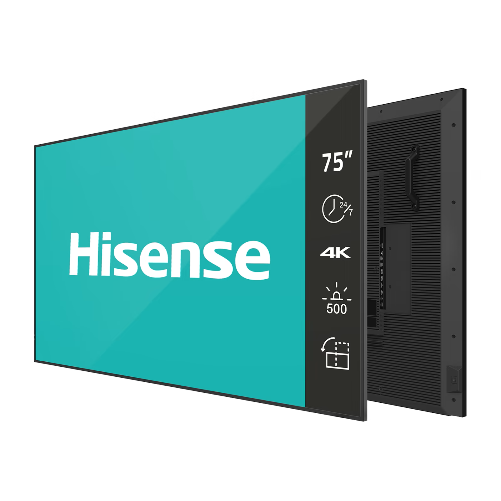 Hisense | Digital Signage Display | 75DM66D | 75 " | Landscape/Portrait | 24/7 | Android | Wi-Fi | 8 ms | 178 ° | 178 ° | 500 cd/m² - Image 3
