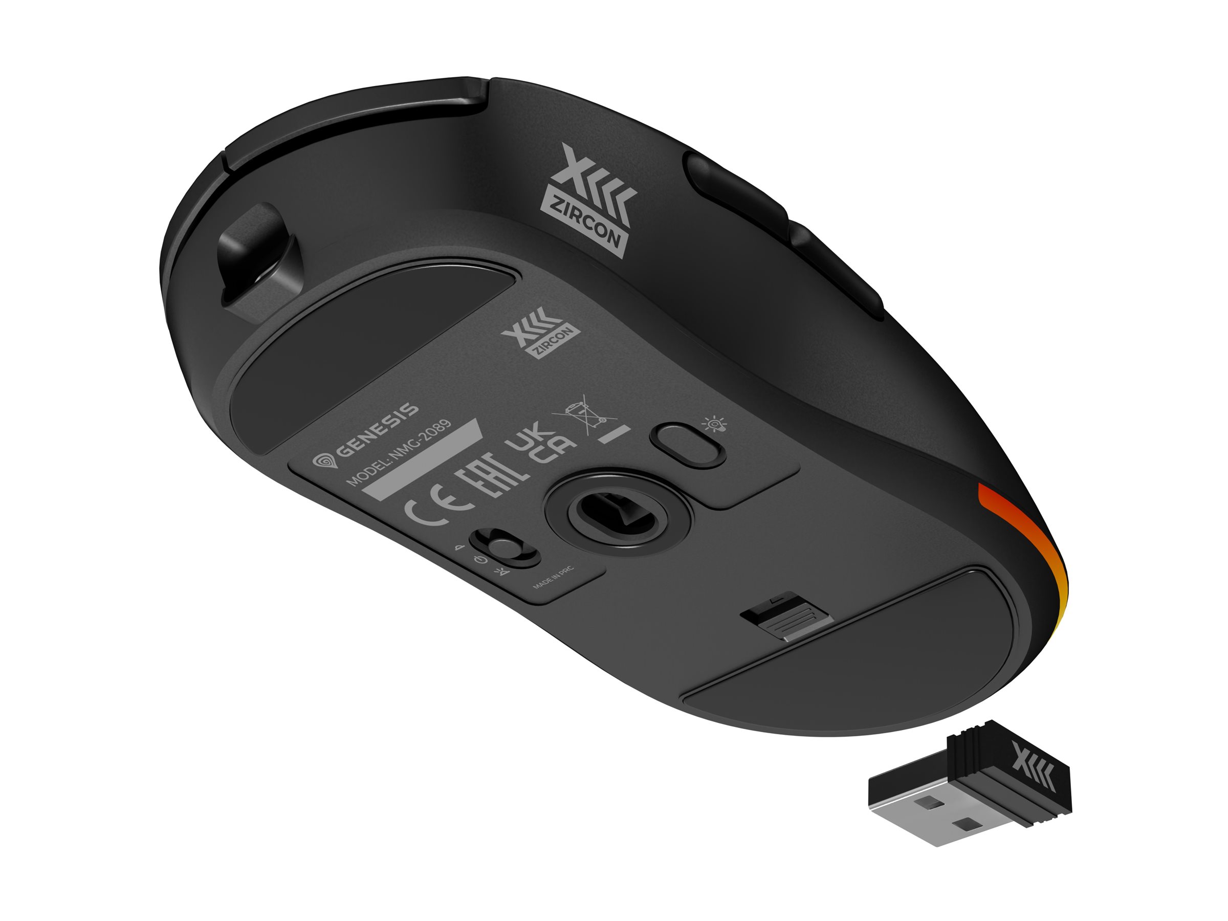 Genesis Zircon XIII Custom | Gaming Mouse | Wireless | 2.4 GHz, USB | Black - Image 18