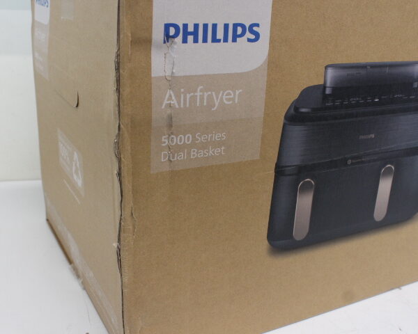 SALE OUT. Philips NA552/00 5000 Series Dual Steam Airfryer, 9 L, Black | SALE OUT. Philips Dual Steam Air Fryer | NA552/00 5000 Series | Power 2750 W | Capacity 9 L | RapidAir Plus | Black | DAMAGED PACKAGING | 24 month(s)