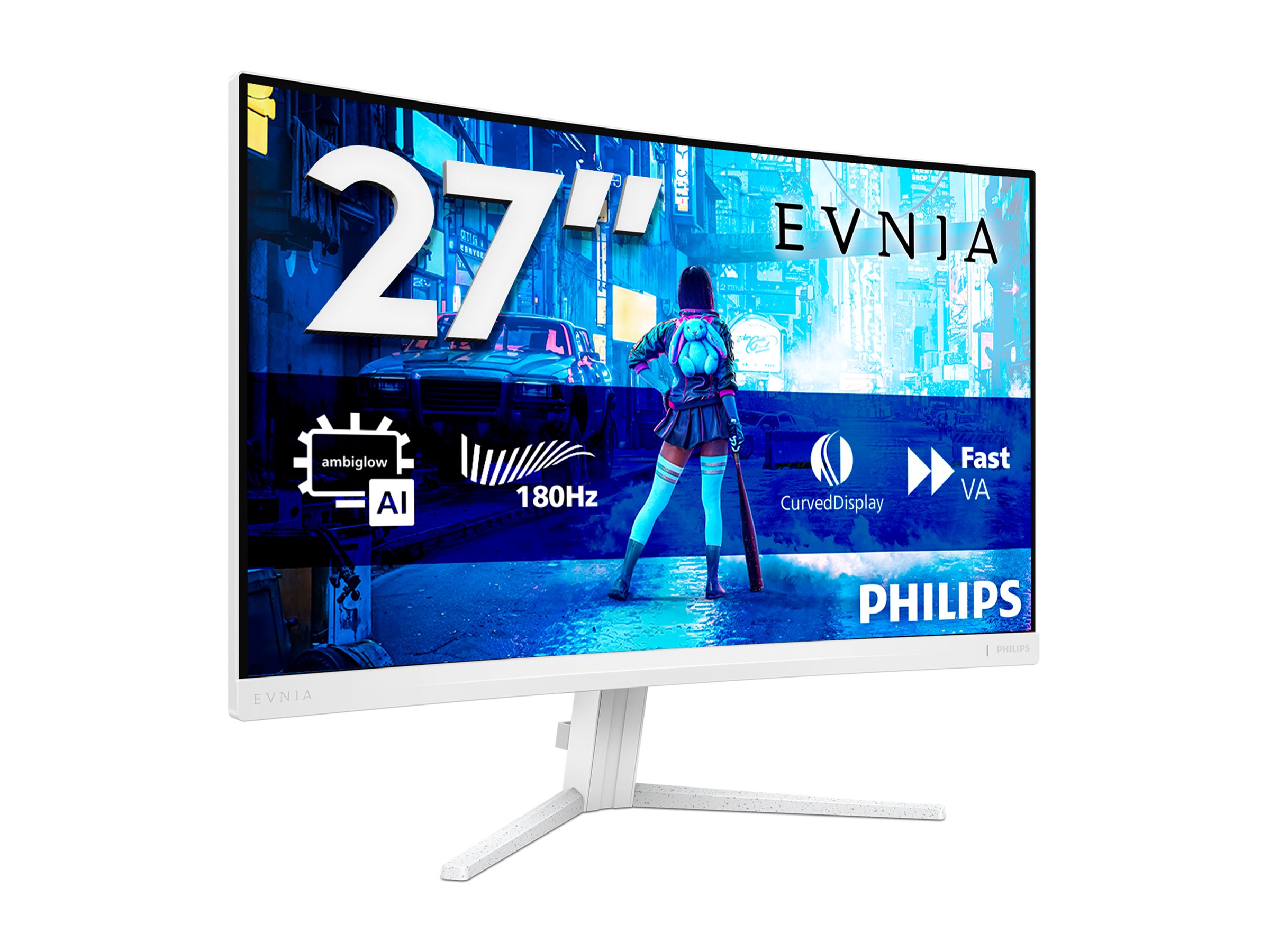 Philips | 27M2C5201L/00 | 27 " | VA | 16:9 | 180 Hz | 1 ms | 1920 x 1080 pixels | 300 cd/m² | HDMI ports quantity 2 | White - Image 10