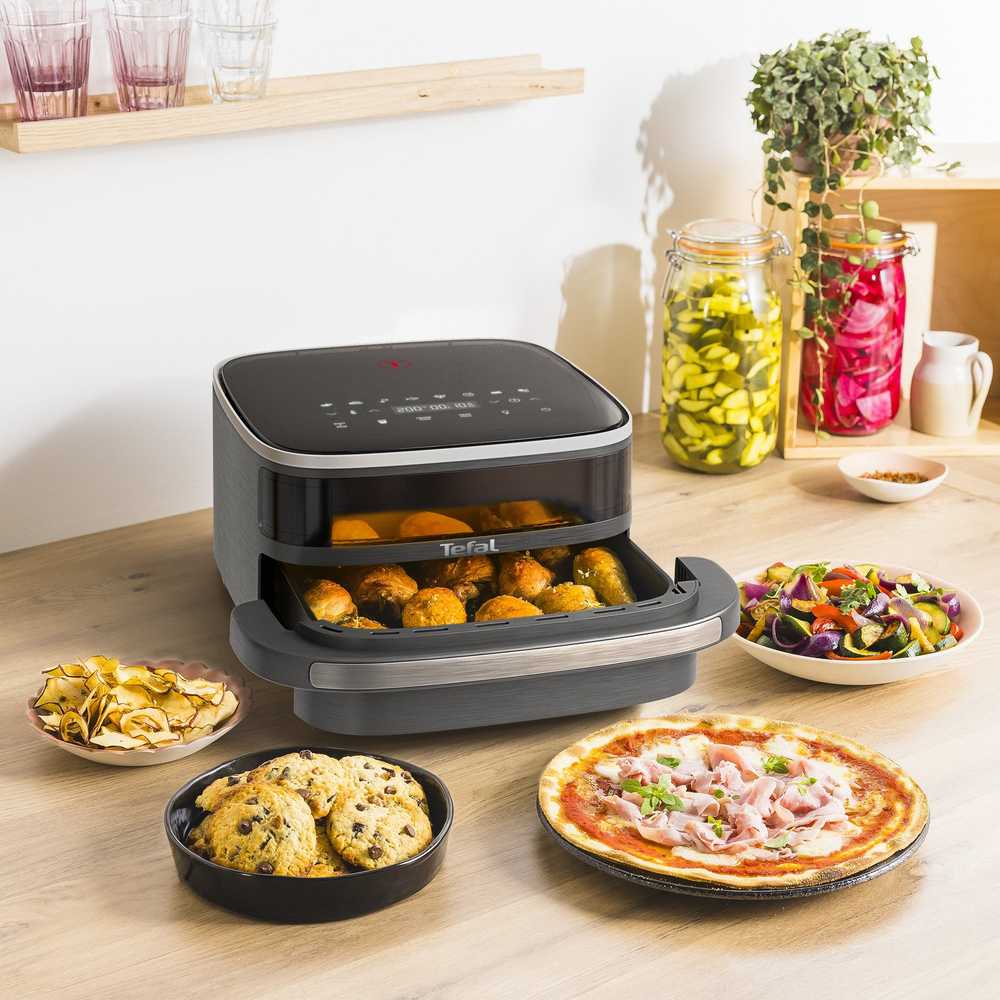 TEFAL | Hot Air Fryer | FW402HE0 Easy Fry XL Surface | Power 2200 W | Capacity 4 L | Grey - Image 3