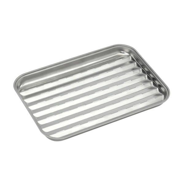 Barbecook | Reusable stainless steel grill pan, 34.5 x 24 x 3 cm | BC-ACC-7079