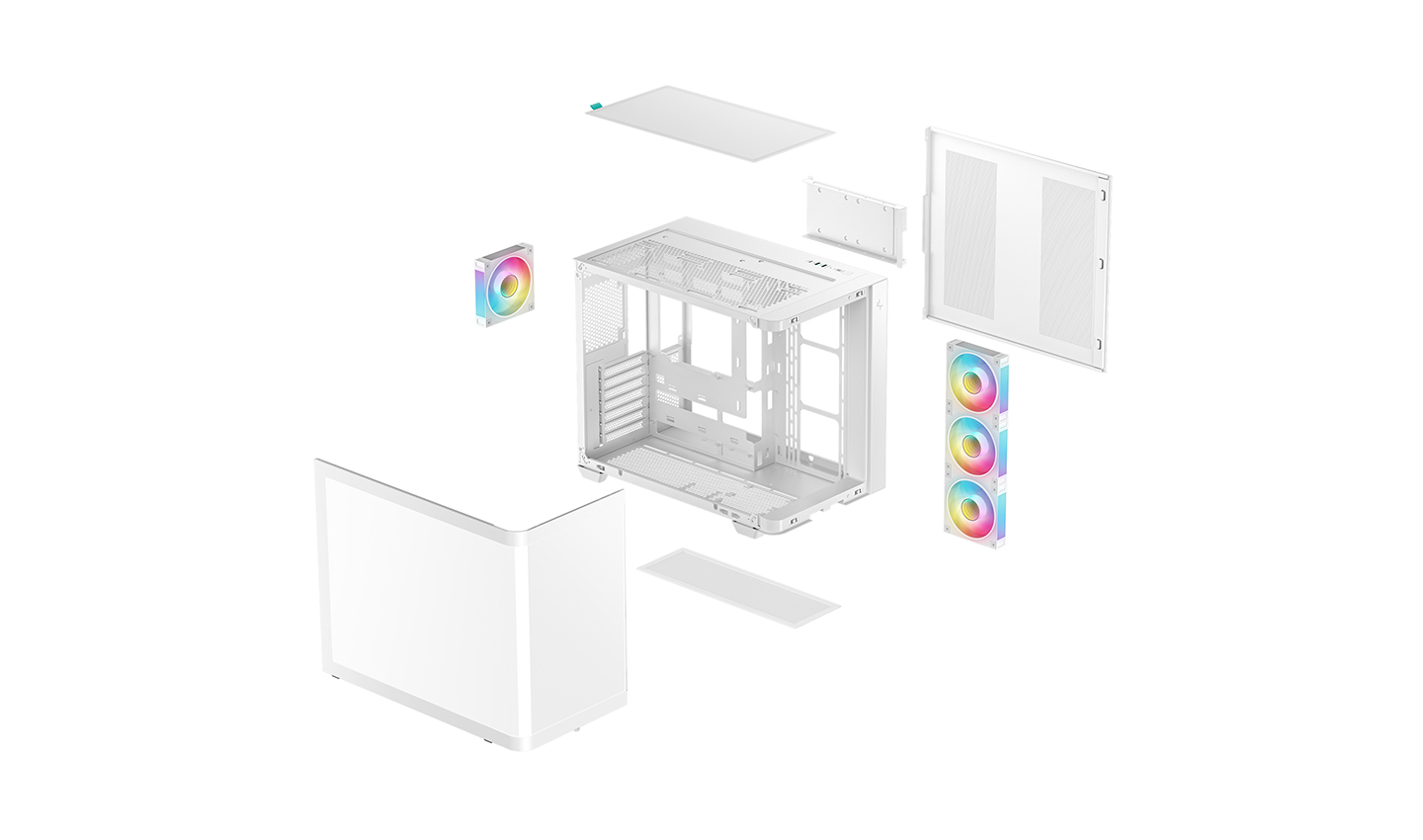 Deepcool Case | CG530U 4F WH | Whirte | Midi Tower - Image 9