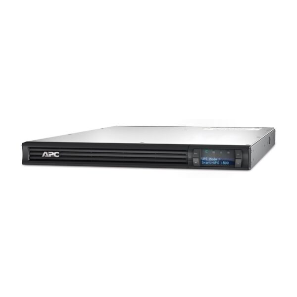 Schneider Electric APC Smart-UPS, Rackmount 1U, 230V, 4x IEC C13 outlets, SmartSlot, AVR, LCD | 1500 VA | 1000 W