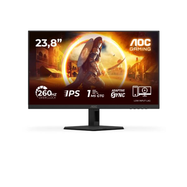AOC 24G4ZRE | 24 " | Fast IPS | FHD | 16:9 | 240 Hz | 1 ms | 1920 x 1080 pixels | 300 cd/m² | HDMI ports quantity 2 | Black