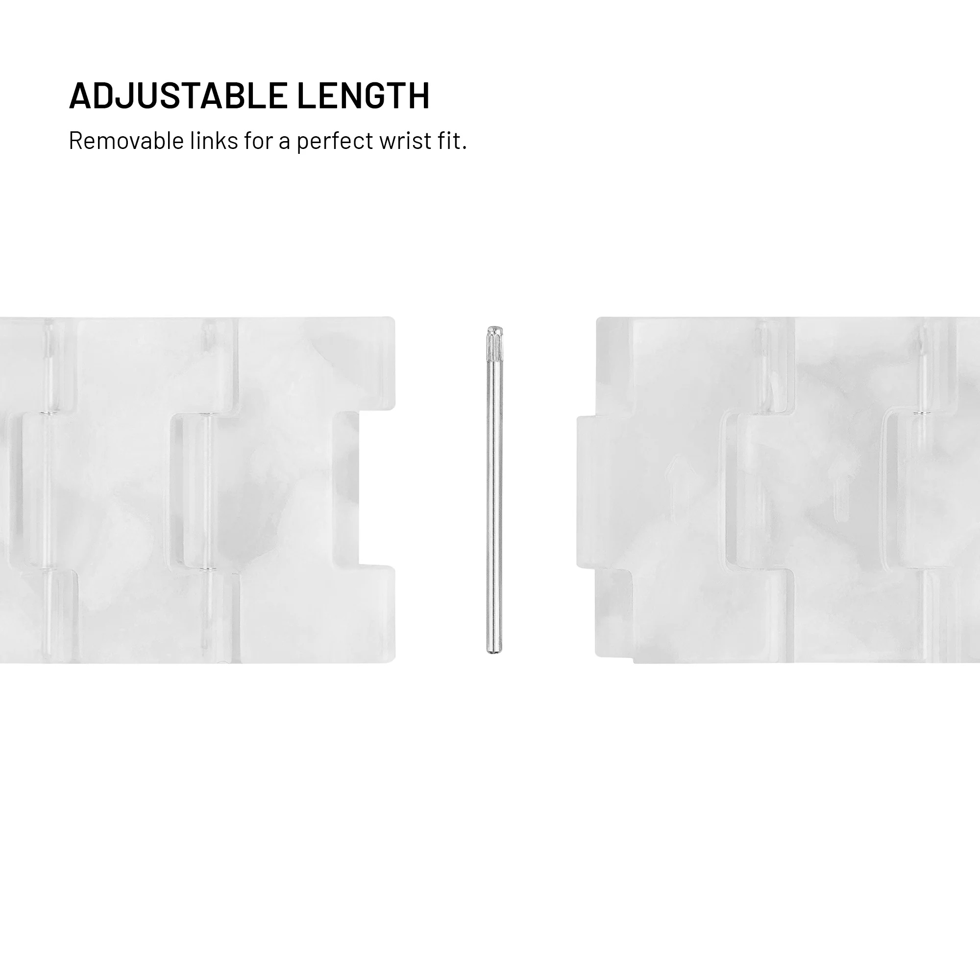 Fixed | Resin Strap for Apple Watch 38/40/41mm | Cloud White | Epoxy resin - Image 5