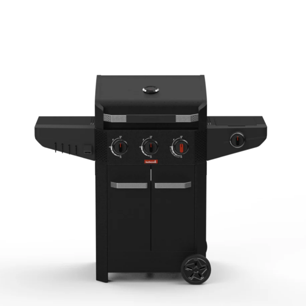 Barbecook Gas Barbecue Luca 312 with Cabinet and Sideburner, 133.4 x 60.3 x 112.3 cm | BC-GAS-3000