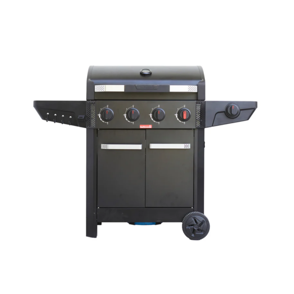 Barbecook Gas Barbecue Luca 412 with Cabinet and Sideburner, 145.4 x 60.3 x 112.3 cm | BC-GAS-3100