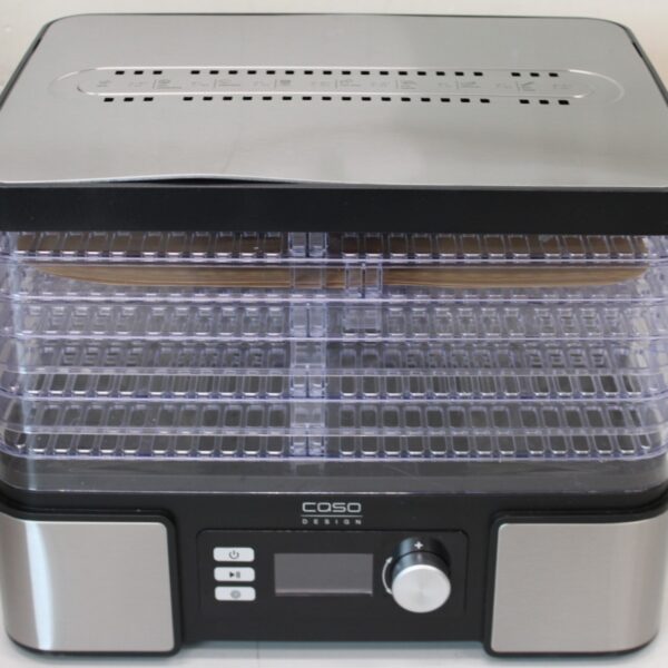 SALE OUT. Caso Food Dehydrator | DH 450 | Power 370-450 W | Number of trays 5 | Temperature control | Integrated timer | Black/Stainless Steel | DAMAGED PACKAGING, SCRATCHED AND DENT ITEM TOP, MISSING INNER PACKAGING