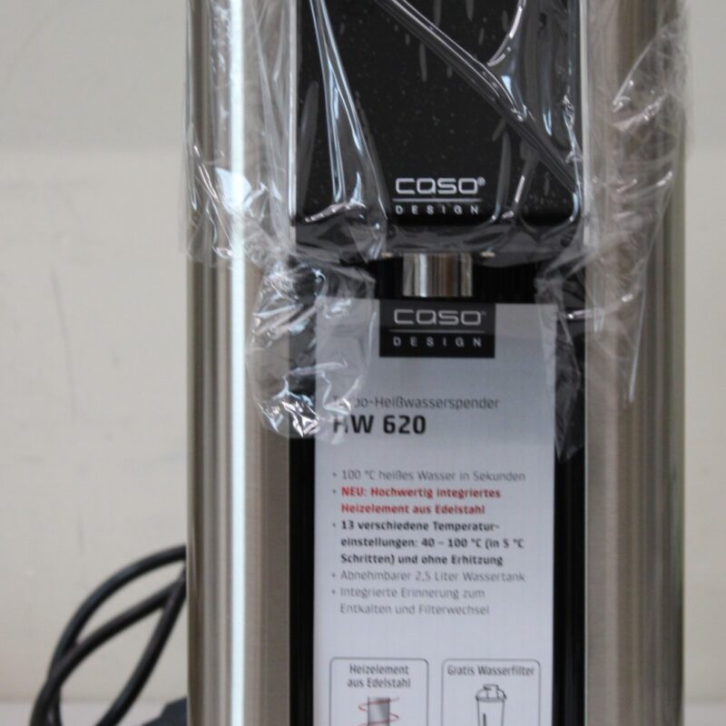 SALE OUT. Caso Turbo hot water dispenser | HW 620 | Water Dispenser | 2600 W | 2.5 L | Plastic/Stainless Steel | Black/Stainless Steel | DAMAGED PACKAGING - Image 3