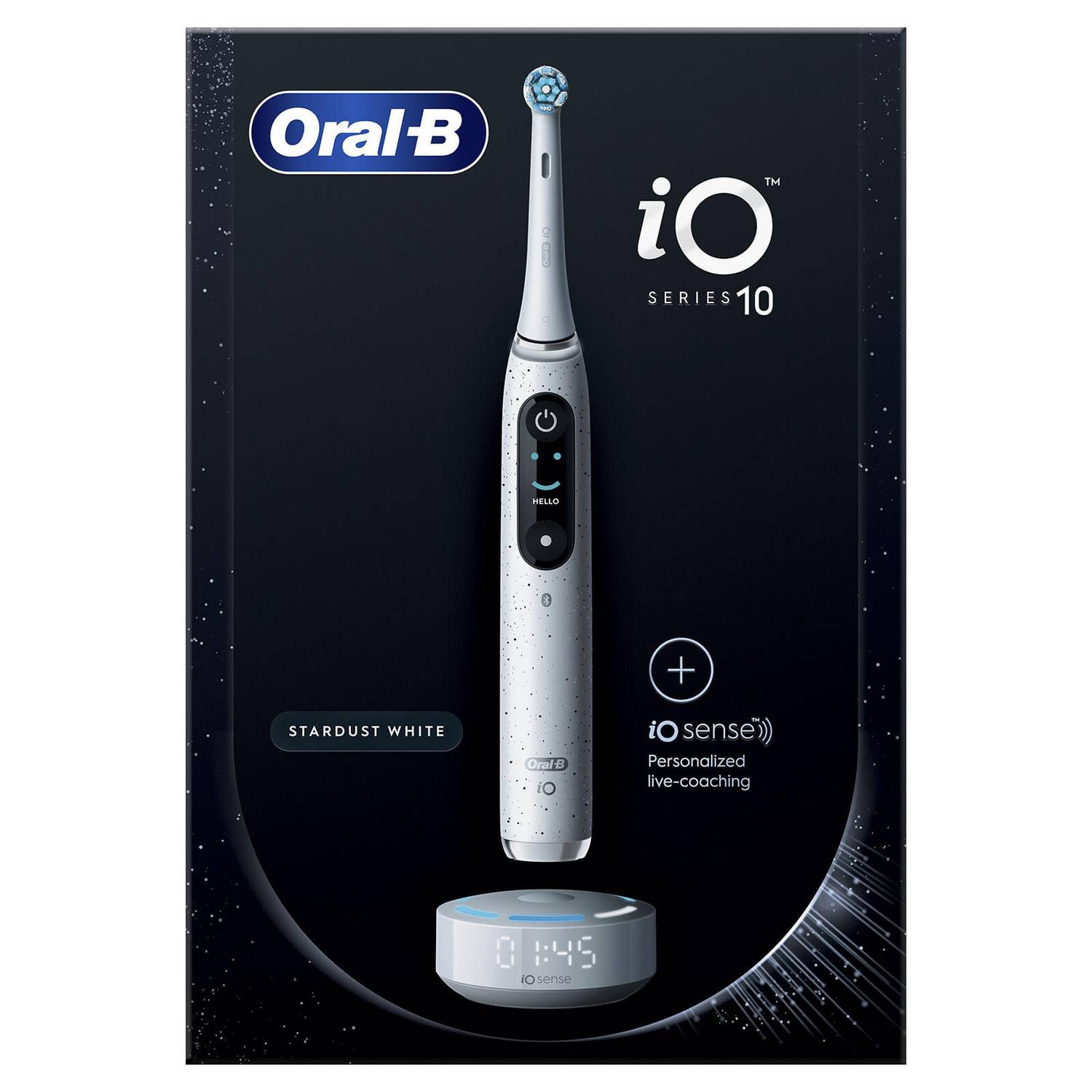 Oral-B | Electric Toothbrush | iO10 Series | Rechargeable | For adults | Number of brush heads included 1 | Number of teeth brushing modes 7 | Stardust White - Image 3
