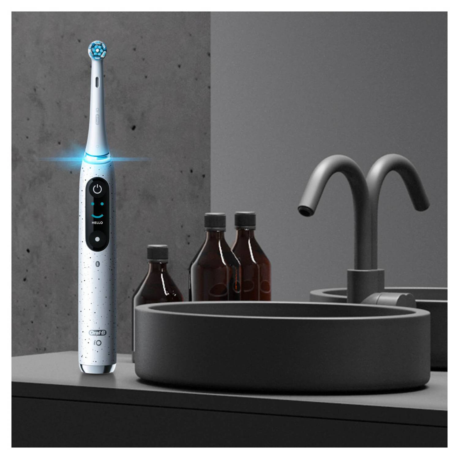 Oral-B | Electric Toothbrush | iO10 Series | Rechargeable | For adults | Number of brush heads included 1 | Number of teeth brushing modes 7 | Stardust White - Image 5