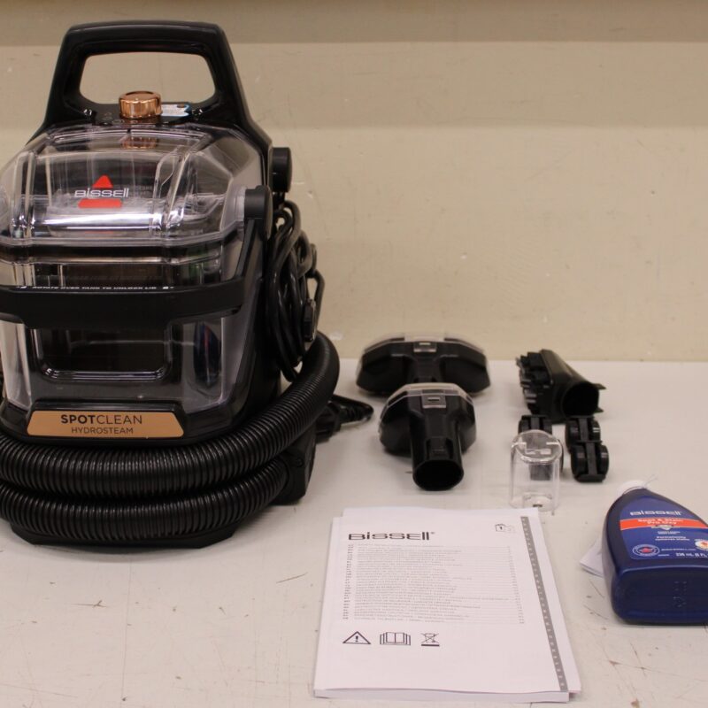 SALE OUT. SALE OUT. Bissell | Portable Carpet and Upholstery Cleaner | SpotClean HydroSteam Pro | Corded operating | Washing function | 1000 W | - V | Black | Warranty 24 month(s) | DEMO