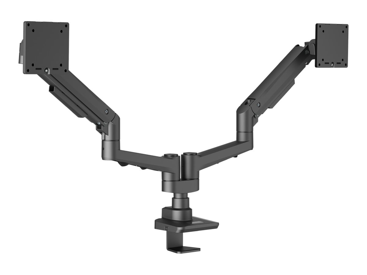 EDBAK Desk Mount | DMV02 Dual Swing Arm | Height adjustment, Tilt | 19-35 " | Maximum weight (capacity) 20 kg | Black - Image 2