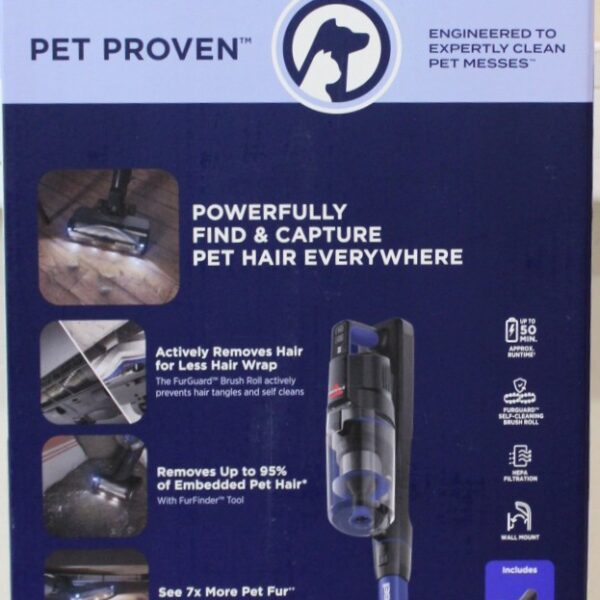 SALE OUT. Bissell Stick Vacuum | PowerClean FurGuard Pro | Cordless operating | 280 W | 25.2 V | Operating time (max) 50 min | Black/Titanium/Midnight Blue | Warranty 24 month(s) | Battery warranty 24 month(s) | DEMO