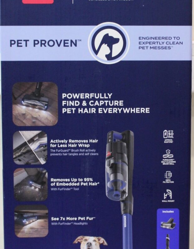 SALE OUT. Bissell Stick Vacuum | PowerClean FurGuard Pro | Cordless operating | 280 W | 25.2 V | Operating time (max) 50 min | Black/Titanium/Midnight Blue | Warranty 24 month(s) | Battery warranty 24 month(s) | DEMO
