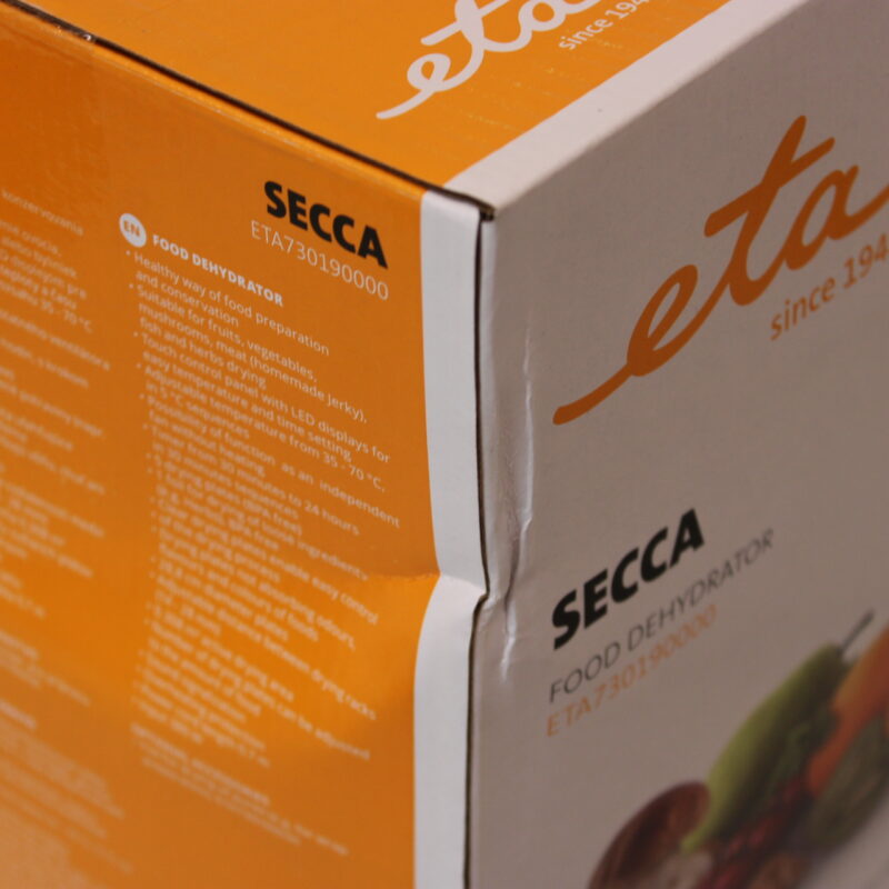 SALE OUT. ETA Fruit Dryer | ETA730190000 Secca | Power 380 W | Number of trays 5 | Integrated timer | White | DAMAGED PACKAGING - Image 3