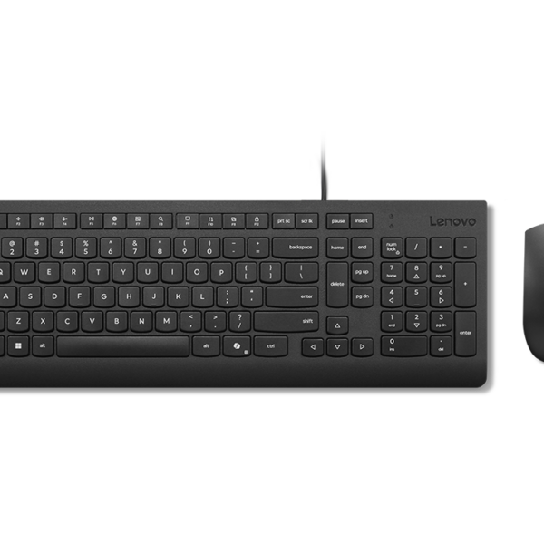 Lenovo Essential Wired Combo Keyboard and Mouse | Keyboard and Mouse Set | Wired | Mouse included | Estonian | Black