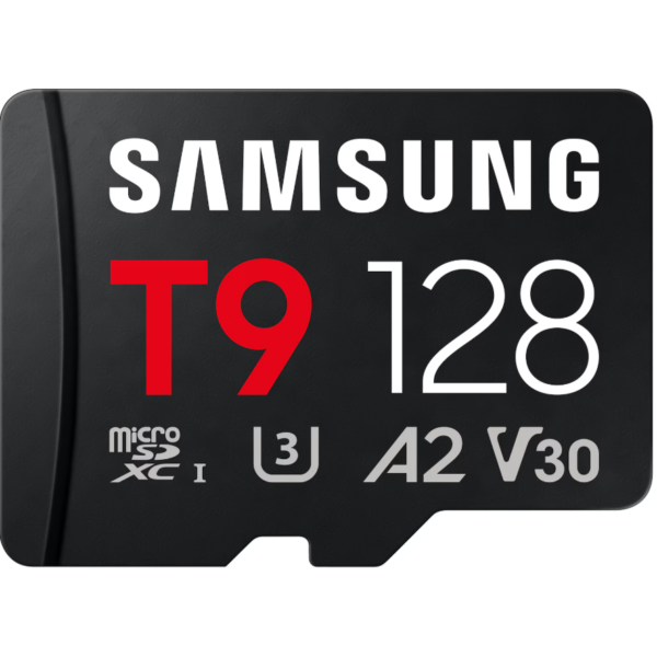 Samsung T9 | MicroSD Card | 128 GB | microSDXC | Flash memory class U3, V30, A2