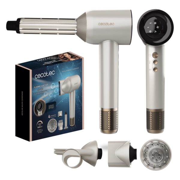 Cecotec Hair dryer | DryGlam Waves Champagne | 1600 W | Number of temperature settings 3 | Ionic function | Champagne | Diffuser nozzle