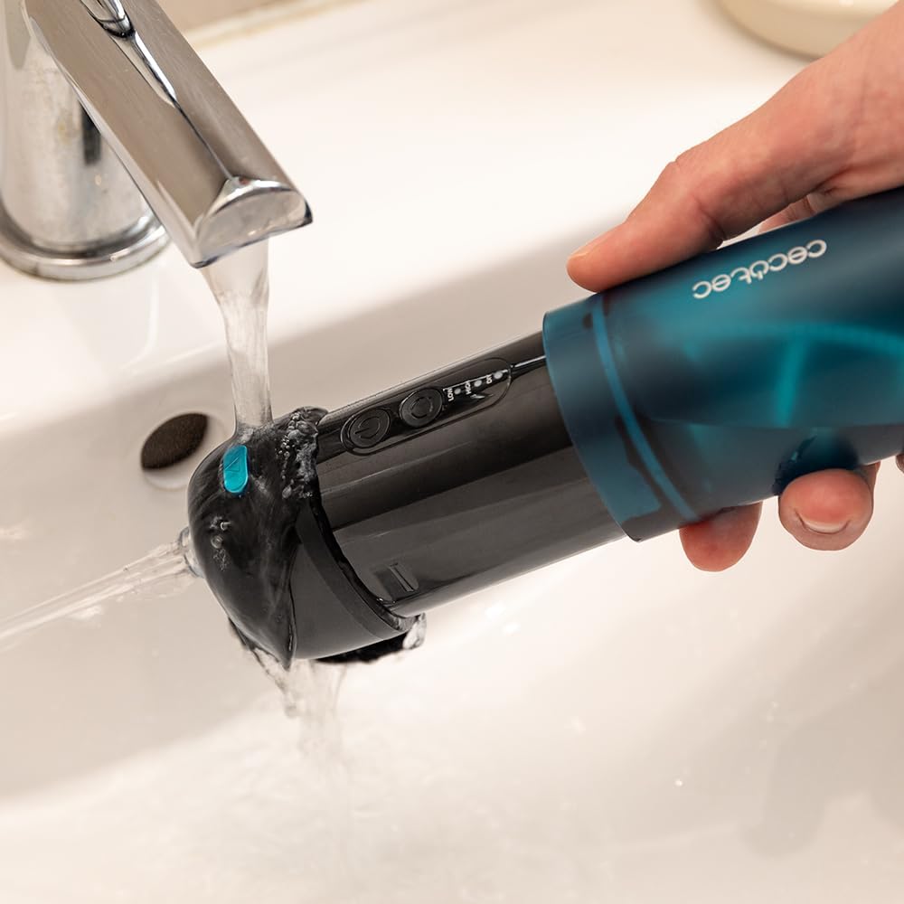 Cecotec Oral Irrigator | ToothCare Jet Splash | 150 ml | Black/Blue | Number of heads 2 - Image 4