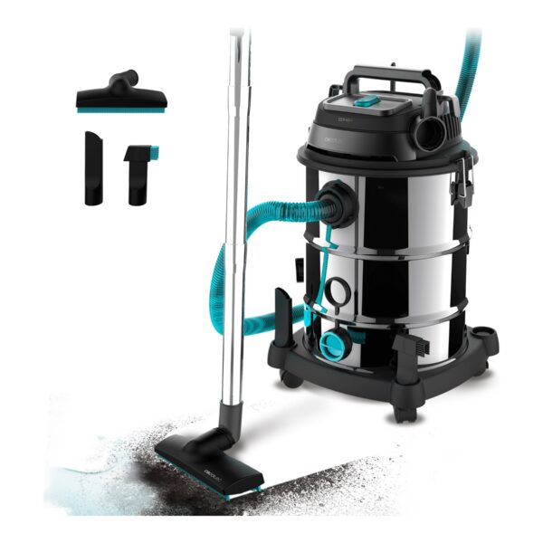 Cecotec Vacuum cleaner | Conga Rockstar Wet & Dry Steel Max Pro | Corded operating | 1600 W | 220-240 V | Silver/Black