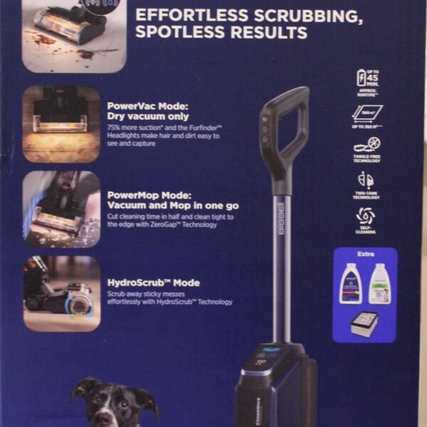 SALE OUT. Bissell All-in-one Multi-surface Vacuum Cleaner | 4284N | Cordless operating | Washing function | 25.9 V | Operating time (max) 45 min | Black/Midnight Blue | Warranty 24 month(s) | USED, DIRTY AND SCRATCHED