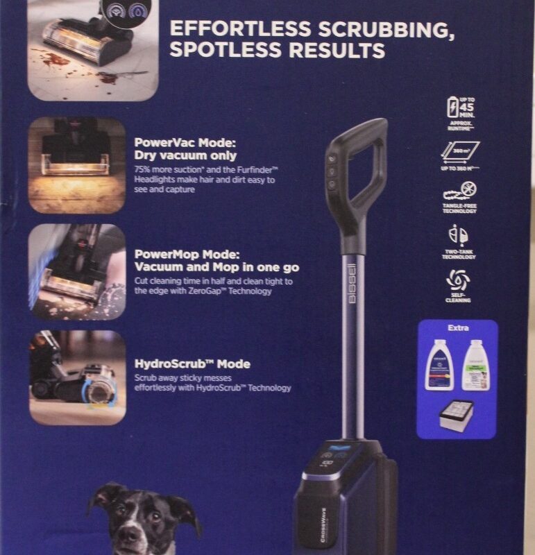 SALE OUT. Bissell All-in-one Multi-surface Vacuum Cleaner | 4284N | Cordless operating | Washing function | 25.9 V | Operating time (max) 45 min | Black/Midnight Blue | Warranty 24 month(s) | USED, DIRTY AND SCRATCHED