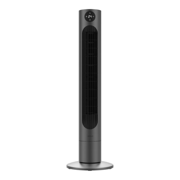 Cecotec EnergySilence 800 Skyline Smart | Tower Fan | Stand Fan | 60 W | Diameter 27 cm | Number of speeds 3 | Oscillation | Remote control | Black/Grey