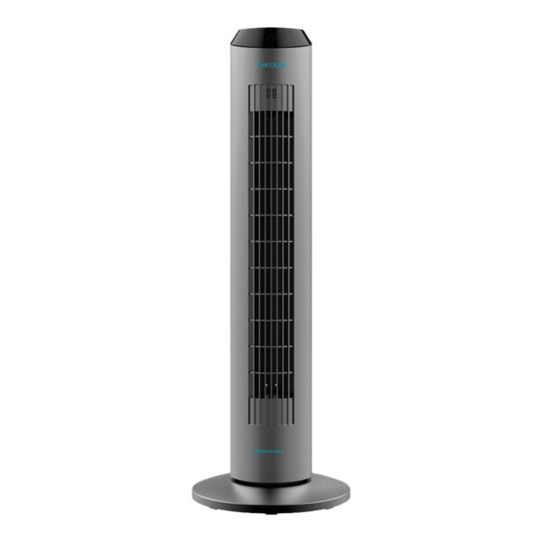 Cecotec EnergySilence 8190 Skyline Ionic | Tower Fan | Stand Fan | 60 W | Diameter 29 cm | Number of speeds 3 | Oscillation | Timer | Remote control | Grey